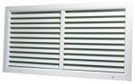 Dalap Szellőzőrács kiváló minőségű extrudált alumíniumból, megerősített 600x350 mm, fehér (90393)