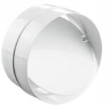 Dalap PVC belső csőtoldó visszacsapó szeleppel, kerek Ø 125 mm (2121)