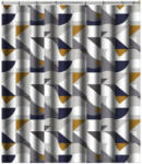Diplon Zuhanyfüggöny Silver Mosaic 180x200cm (232502)