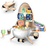  Mama Kiddies 51 részes játék mozi szett repülőgépben