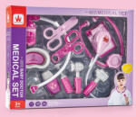  Mama Kiddies játék orvosi szett rengeteg kiegészítővel - rózsaszín