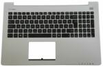 ASUS VivoBook S500 S500C S500CA series 90NB0061-R3HU00 burkolattal (topcase) magyar (HU) ezüst fekete laptop/notebook billentyűzet gyári