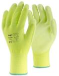 TOP Kesztyű poliészter PU mártással TOP FLUO-Y PLUS, fluo srága, 8