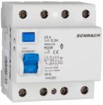 Schrack Technik Schrack Hibaáram kapcsoló AMPARO 10kA 63A, 4 pólusú, 30mA, A (AR056103)