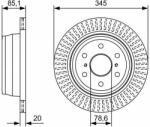 Bosch Disc frana BOSCH 0 986 479 W32 (0 986 479 W32) - automobilus