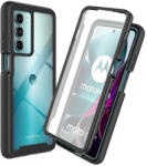 Matrix Husa Pentru Motorola Moto G200 5G / Edge S30 5G, Protectie 360 Fata si Spate, Folie Inclusa, Matrix, Negru