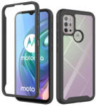 Matrix Husa Pentru Motorola Moto G10 / Moto G20 / Moto G30, Protectie 360 Fata si Spate, Folie Inclusa, Matrix, Negru