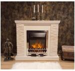 Art Flame Galileo gold & Rock 980x883x300 mm white
