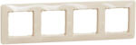 Schneider Electric Sedna Design - SDD312804 -Négyes keret, univerzális, bézs (SDD312804)