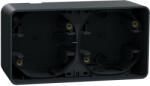 Schneider Electric Mureva Styl - MUR37914 - Kettes kiemelő doboz, vízszintes, antracitszürke (MUR37914)