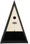 Esschert Design Háromszög alakú kettő az egyben madárház és madáretető, fekete (NK108)