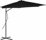 vidaXL Kültéri Karos Napernyő - Fekete - 300x230 cm (312520)