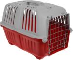  Pratiko fémajtós könnyített műanyag szállítóbox kutyáknak és macskáknak (55 x 36 x 36 cm | Mályva színű | Súlya: 1000 g)