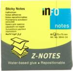  Info Notes önt. jegyzettömb, Z-notes, 75x75mm, 80lap, sárga (5644-34)