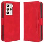  SLOT Husă portofel pentru HTC U23 Pro roșu