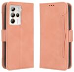  Husa portofel SLOT pentru HTC U23 Pro roz