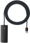 Baseus OS-Lite 4-Port Hub 4xUSB-A 3.0 elosztó, USB-A kábellel, 25cm, fekete - tok-store