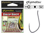 Kamatsu Carlige Kamatsu Drop Shot Shad Tail BLN K-1060 (10buc/plic) Nr. 4 - Nr. 1 (511300304)