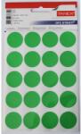 TANEX Etichete autoadezive color, D25 mm, 100 buc/set, TANEX - verde (TX-OFC-132-GR)