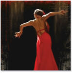 Norand Tablou Canvas - Flamenco II, Rochie, Rosu, Dans (02559)