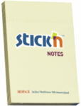 STICK'N Notes autoadeziv 76x51 mm, 100 file, galben, STICK'N Pastel (HO-21006) - roveli