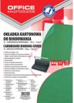 Office Products Coperta carton imitatie piele A4, 250 g/mp, 100 buc/set OFFICE PRODUCTS - verde (OF-20232525-02) - roveli
