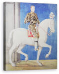 Norand Tablou Canvas - Francois Clouet - Portret ecvestru presupus a fi Dauphin Henri II 1519-59 c. 1543 (B57316-4050)