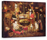 Norand Tablou Canvas - Pieter Bruegel the Elder - Kitchen Interior (B53779)