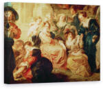 Norand Tablou Canvas - Peter Paul Rubens - Gradina Iubirii detaliu al grupului cu sotia lui Rubens, Hlne Fourment (B897504)
