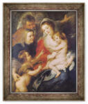 Norand Tablou inramat - Peter Paul Rubens - Sfanta familie cu Sfanta Elisabeta si Pruncul Sfantul Ioan Botezatorul (B_GOLD_192111)