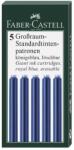 Faber-Castell Patroane cerneala mari, 5 buc/set, FABER-CASTELL - albastru (FC185524)