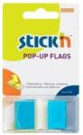 STICK'N Film index adeziv 45x25mm, 50 file/set, STICK'N Pop-up - albastru (HO-26024)