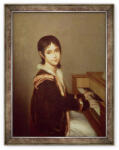 Norand Tablou inramat - Domingos Antonio de Sequeira - Fiica artistului la pian (B_GOLD_203225)