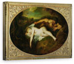 Norand Tablou Canvas - Jean Antoine Watteau - Nimfa si Satyr, sau Jupiter si Antiope (B23924)