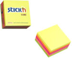 STICK'N Cub notes autoadeziv 76 x 76 mm, 400 file, 5 culori STICK'N (HO-21012)