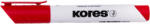 Kores Marker whiteboard rosu 3 mm KORES (KO20837)