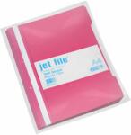 JETFILE Dosar plastic cu sina si gauri, 50 buc/set, JETFILE - Roz (JT1660210)