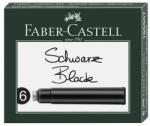 Faber-Castell Patroane cerneala scurte, 6 buc/set, Faber-Castell - Negru (FC185507)