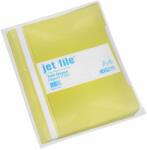 JETFILE Dosar plastic cu sina si gauri, 50 buc/set, JETFILE - Galben (JT1660204)