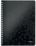 Leitz Caiet cu spirala A4, 80 file, matematica, negru, LEITZ WOW (L-46380095) - roveli