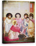 Norand Tablou Canvas - Giotto di Bondone - Hristos Spaland picioarele ucenicilor, detalii despre Hristos si sase discipoli (B444253)