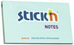 STICK'N Notes autoadeziv 76x127 mm, 100 file, STICK'N Pastel - Bleu (HO-21155)