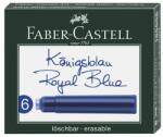 Faber-Castell Patroane cerneala scurte, 6 buc/set, Faber-Castell - Albastru (FC185506)