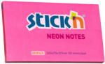 STICK'N Notes autoadeziv 76x127 mm, 100 file neon, STICK'N - Roz (HO-21169)