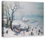 Norand Tablou Canvas - Lucas van Valckenborch - Peisaj de iarna cu ninsoare langa Anvers (B3619729)