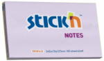 STICK'N Notes autoadeziv 76x127 mm, 100 file, STICK'N Pastel - Lila (HO-21405)