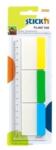 STICK'N Stick index plastic transparent margine color 37 x 50 mm, STICK'N (HO-21359)
