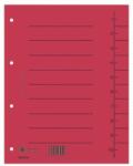 DONAU Separatoare carton color, 100 file/set, DONAU - Rosu (DN-8610001-04)
