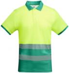 Roly Tricou polo tehnic Hi-Vis Roly Atrio, pentru barbati, Verde Gradina/Galben Fluorescent, M HV93180252221