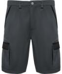 Roly Pantaloni scurti cu buzunare Roly Tahoe, unisex, Plumb/Negru, XL BE8409042302